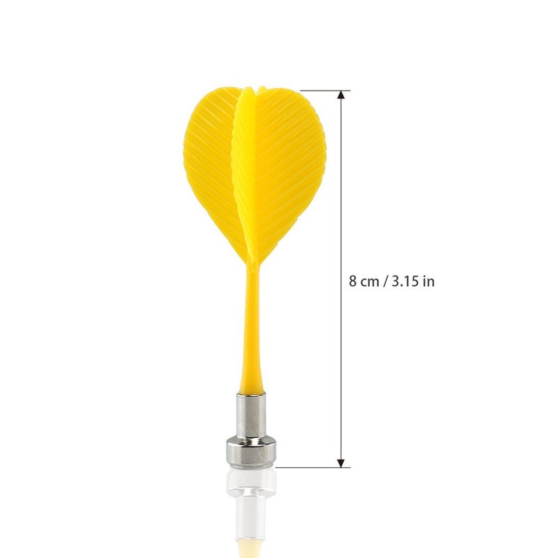 Yalis Magnetic Darts 12 Packs, Replacement Dart for Magnet Dartboard, Safety Plastic Darts for Target Game, Red and Yellow - Image 2